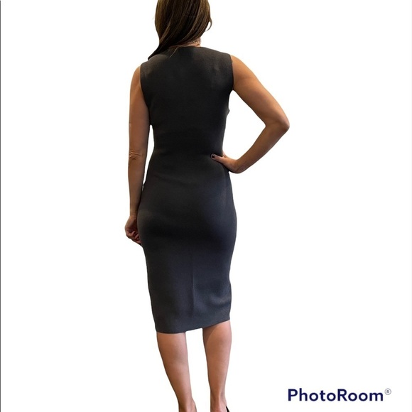 D. Exterior Cashmere Blend Midi Dress - Picture 3 of 14